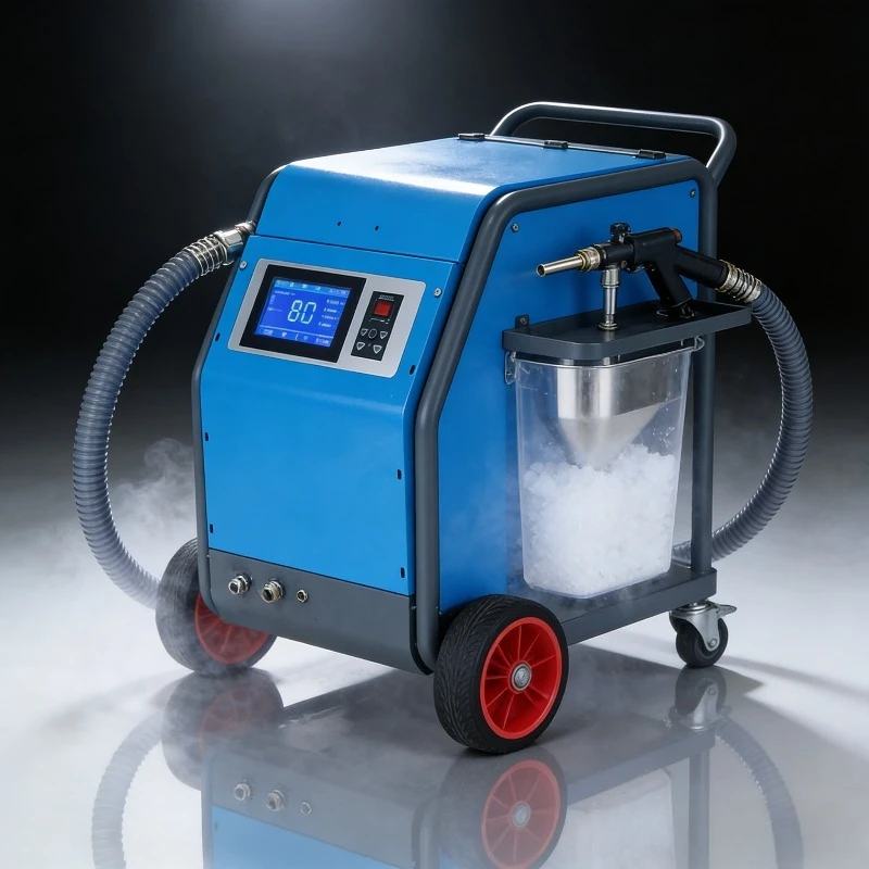 High Efficiency Dry Ice Blasting Machine Smart Touch Screen Carbon Clean Washing Equipment