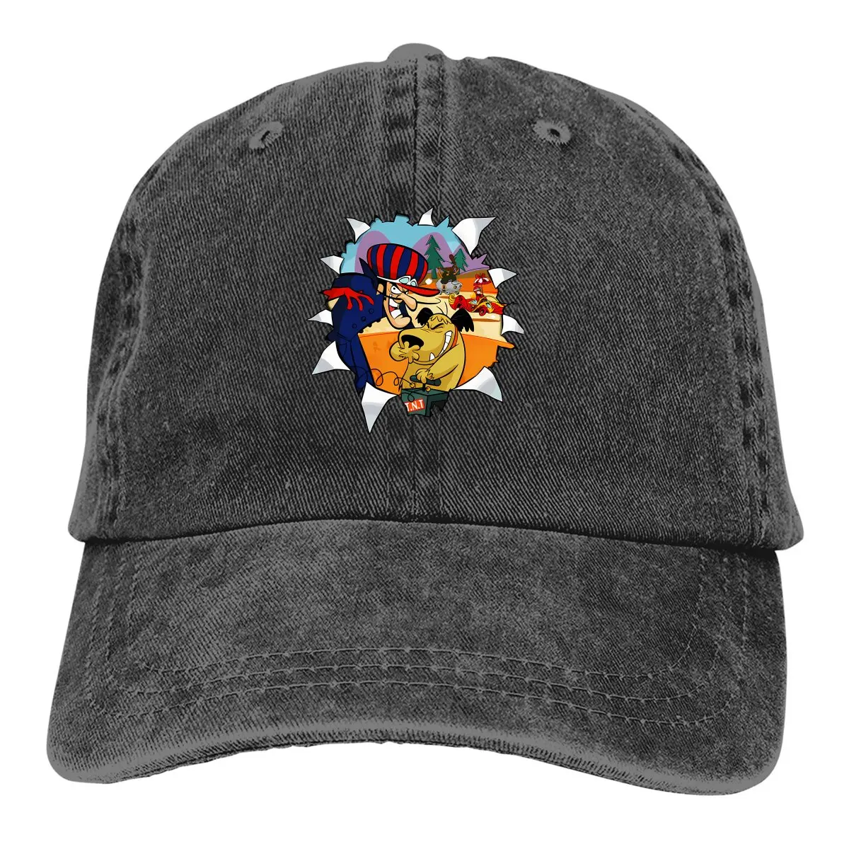 

Summer Cap Sun Visor Casual Hip Hop Caps Muttley Wacky Races Cowboy Hat Peaked Hats