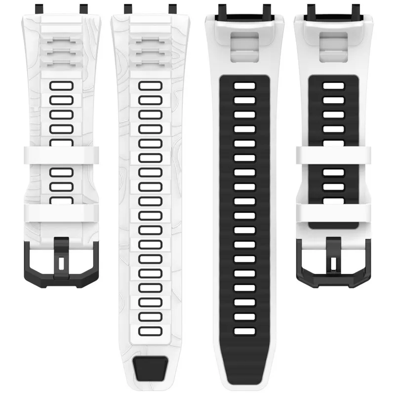 Two Color Silicone Strap For Amazfit T-REX 3 Smart Watch Wrist Band Original Replacement T Rex3 Bracelet Belt Accessories TRex