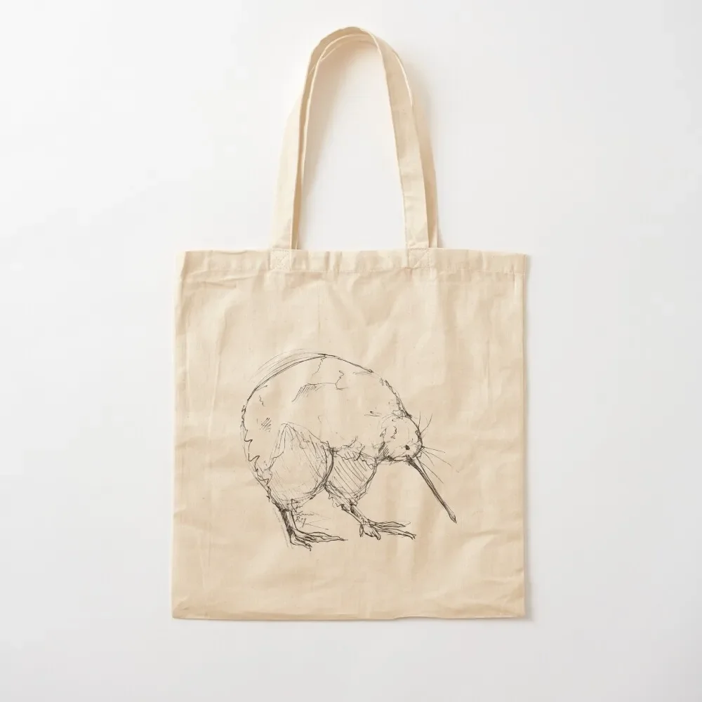 

Little Spotted Kiwi  New Zealand Kiwi Sketch Tote Bag tote bag university bags woman 2025 Tote Bag