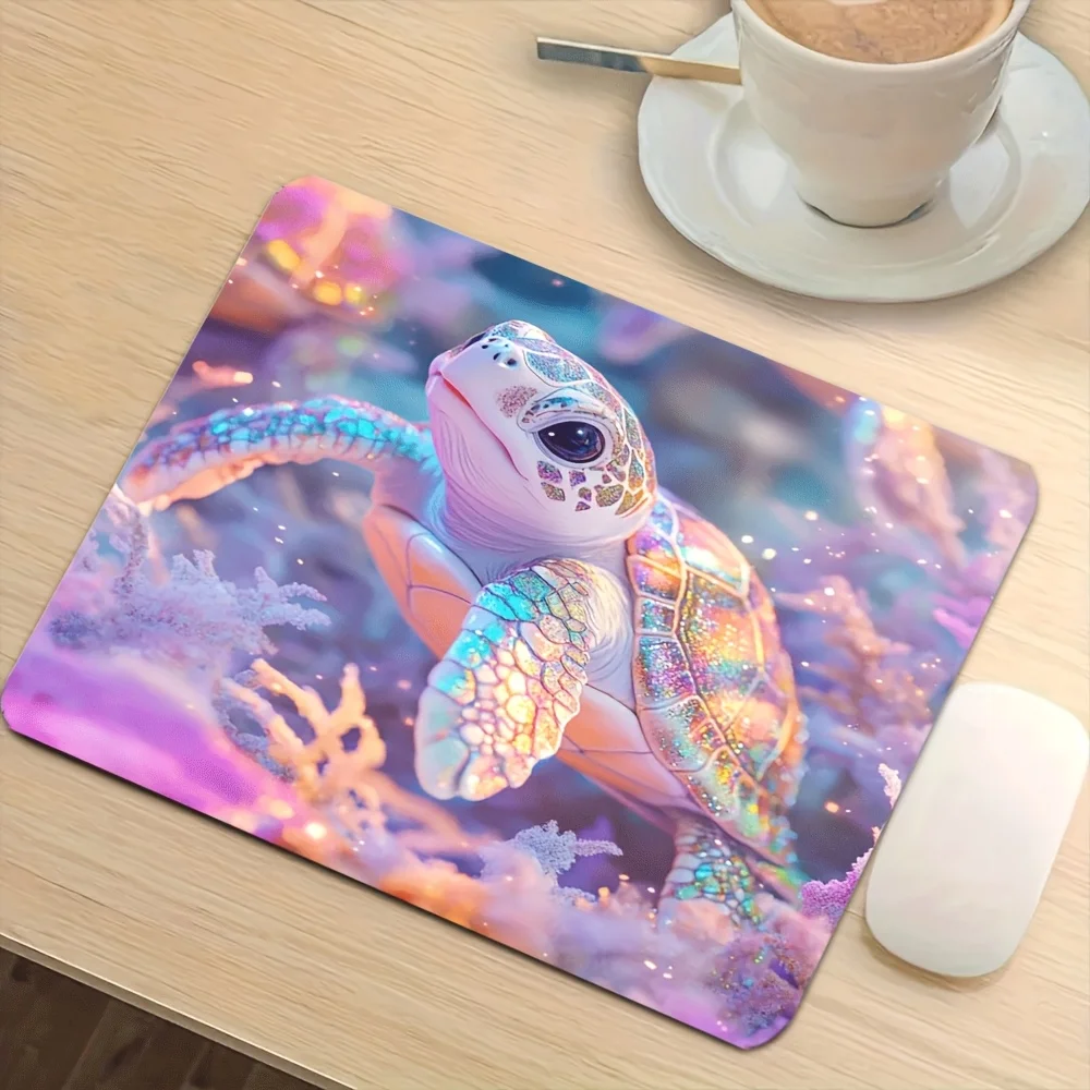 Brand Colorful Turtle Mouse Pad Iron Art Desk Mat Ocean Game Pad Durable Office Computer Tabletop Decor for Gamers