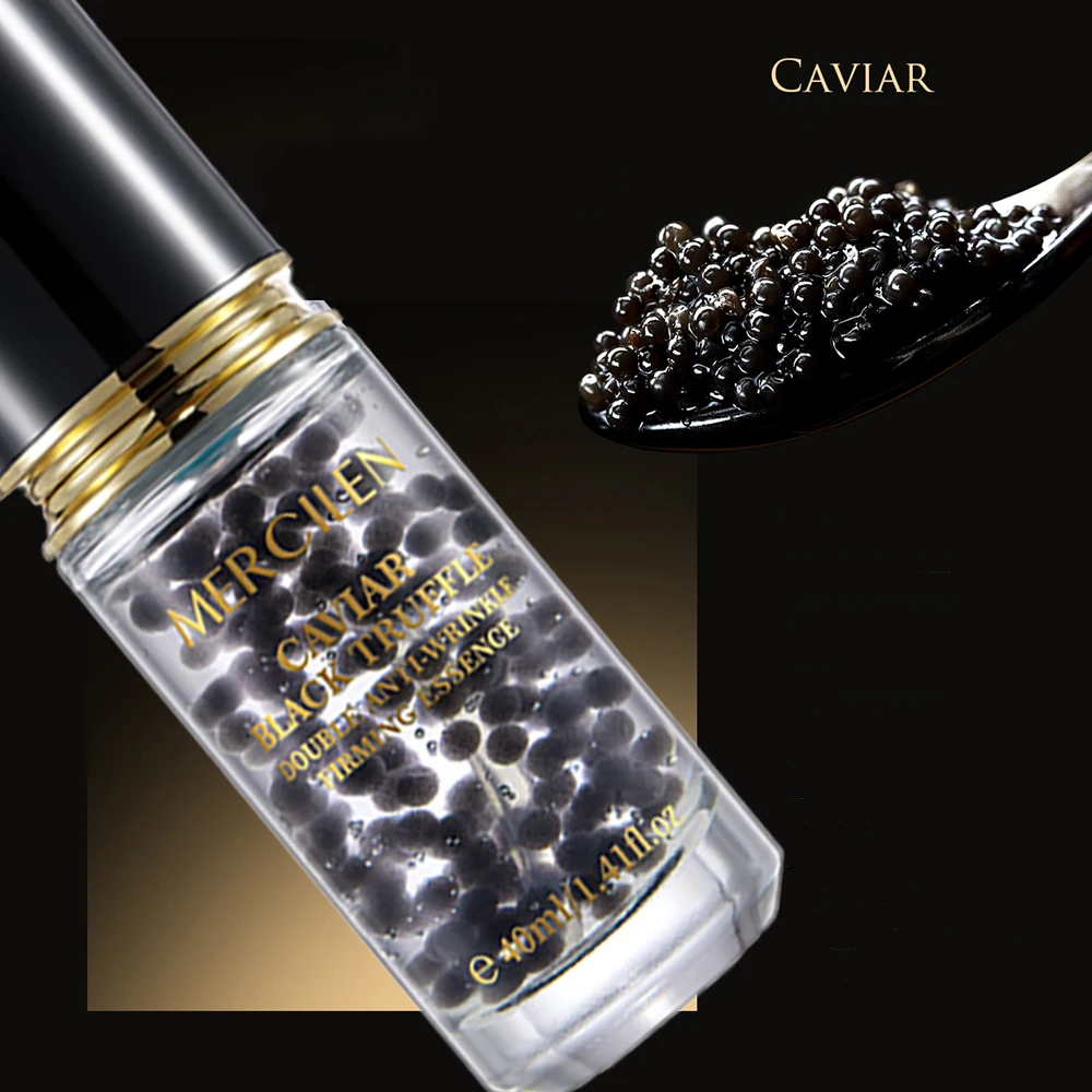 

Caviar Black Truffle Essence Moisturizing For Facial Care Shrink Pores Oil Control Brighten Skincare Beauty Face Supplements