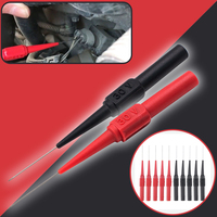 30V Car Multimeter Test Probe Back Probes Insulation Piercing Needles Diagnostic Tools with 4mm Socket Acupuncture Car Tool Kit