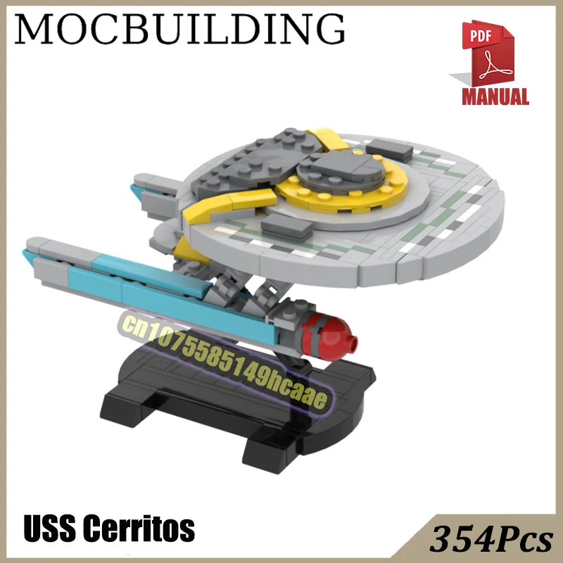 

Spaceship with Stand USS-Cerritos Blocks MOC Building Treks Bricks NCC-75567 Construction Toys Gift Christmas