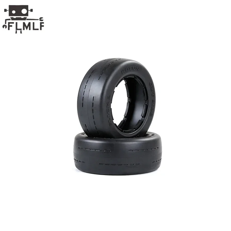 Rc voiture Super Grip avant 170X60mm ou arrière 170X80mm roue chauve pneu peau 2 pièces/ensemble adapté 1/5 HPI ROFUN BAHA ROVAN KM BAJA 5B SS pièces
