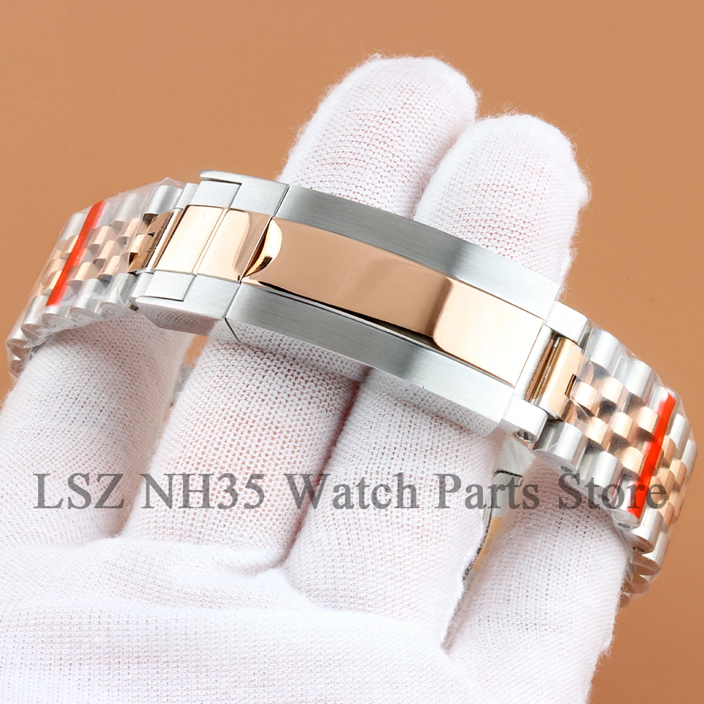 Rose Silver 36mm 39mm NH35 Fluted Curved Solid Watch Case Suitable For Datejust Series NH35 NH36 Automatic Movement 28.5mm Dial view 6