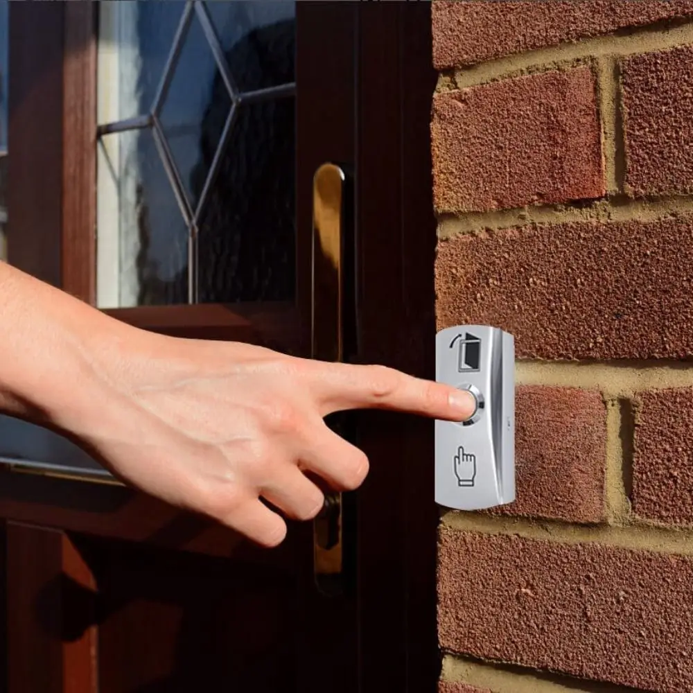 Professional Waterproof Access Control Button DC 12V Zinc Alloy Push to Exit Button Surface Mount Door Opening Switch Gate
