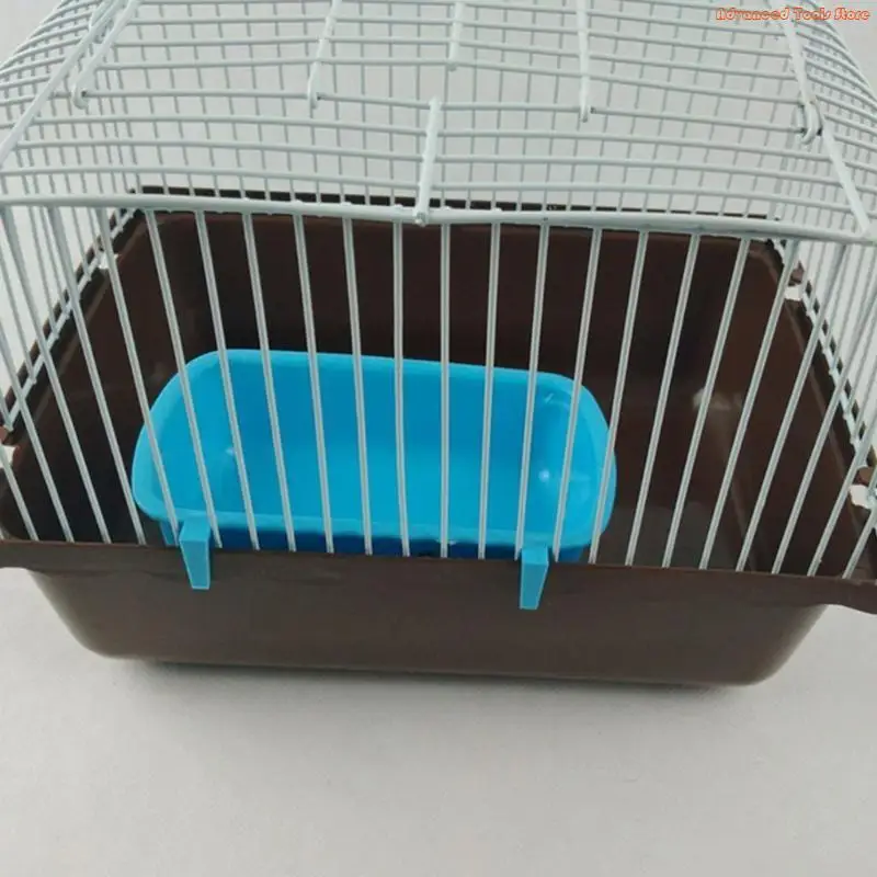Removable Hamster Bowl Plastic Hanging Pet Cage Bowl Water Feeder Cup for Small Animals for Cat Puppy Guinea P W91B