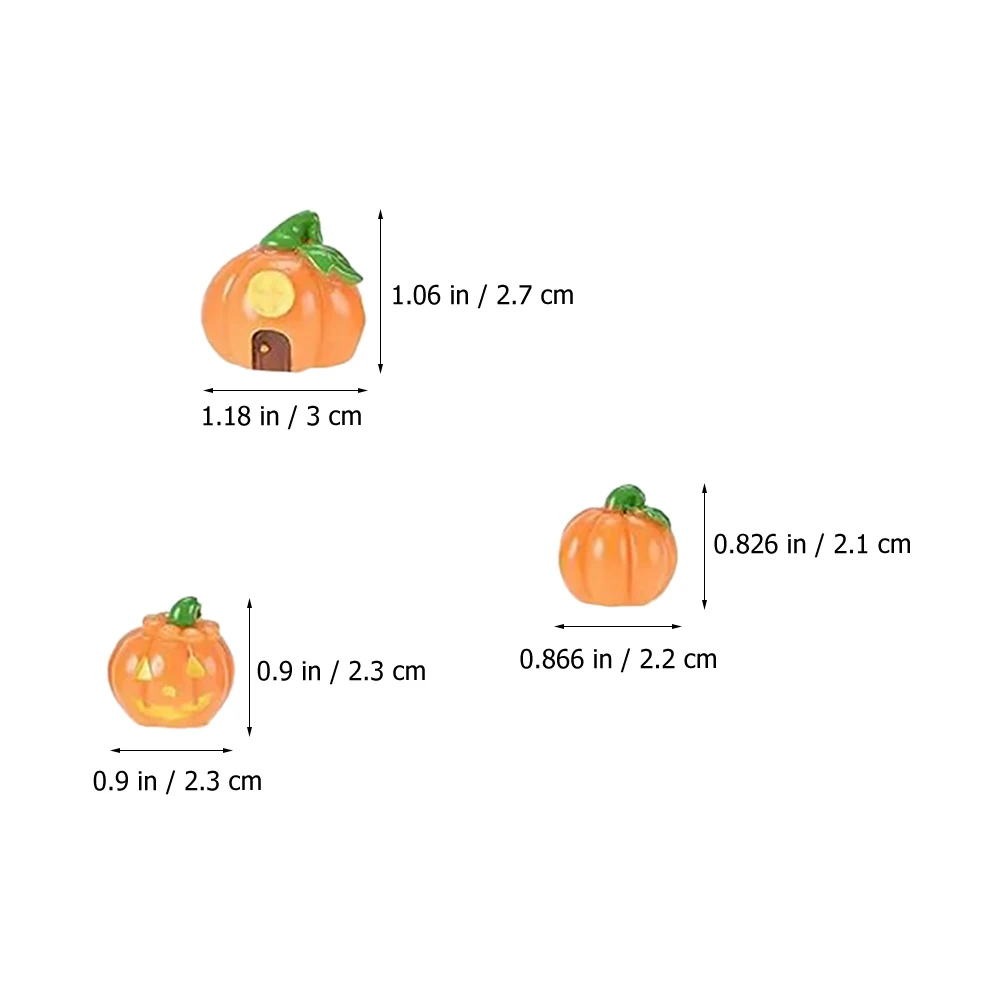 

12pcs Halloween Mini Ornaments Vivid s Fine Craft Lifelike Decor Desktop Fairy Garden Supplies Party Home Micro