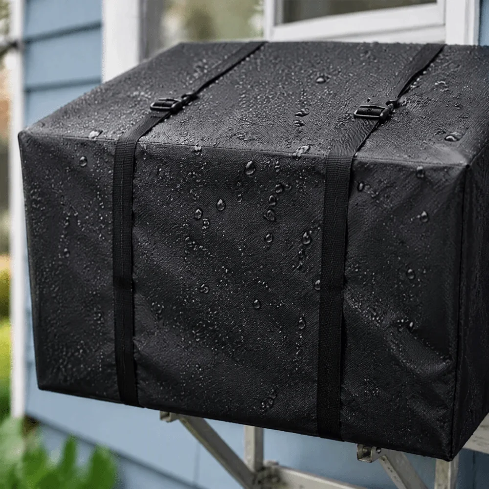 Waterproof Oxford Cloth Air Conditioner Cover Sun Proof Dustproof AC Unit Protector Foldable Weather Resistant