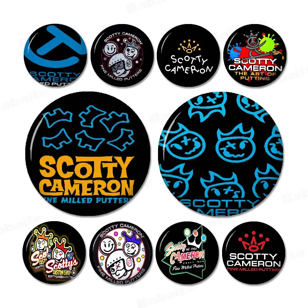 Brand S-Scotty C-Cameron Fashion Creative Tinplate Soft Button Pins Animal Icon Brooch Lapel Backpack Badge Accessories Pin