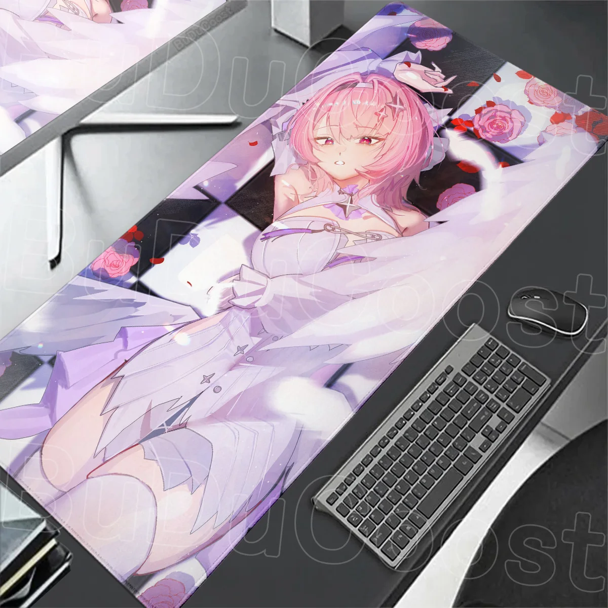 Mouse Pad Gaming Zenless Zone Zero Keyboard Mausepad with Lock Edge ZZZ Remielle Dan Anime Table Mat Computer Office Accessories