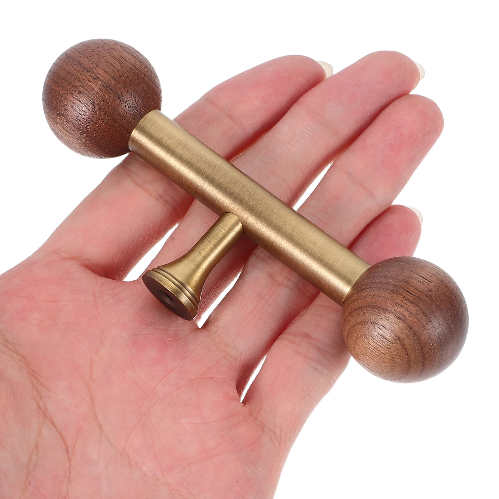 

Retro Black Walnut Brass Pull Handle Vintage Furniture Decorative Drawer Knobs Cabinet Wardrobe Handles Easy Installation