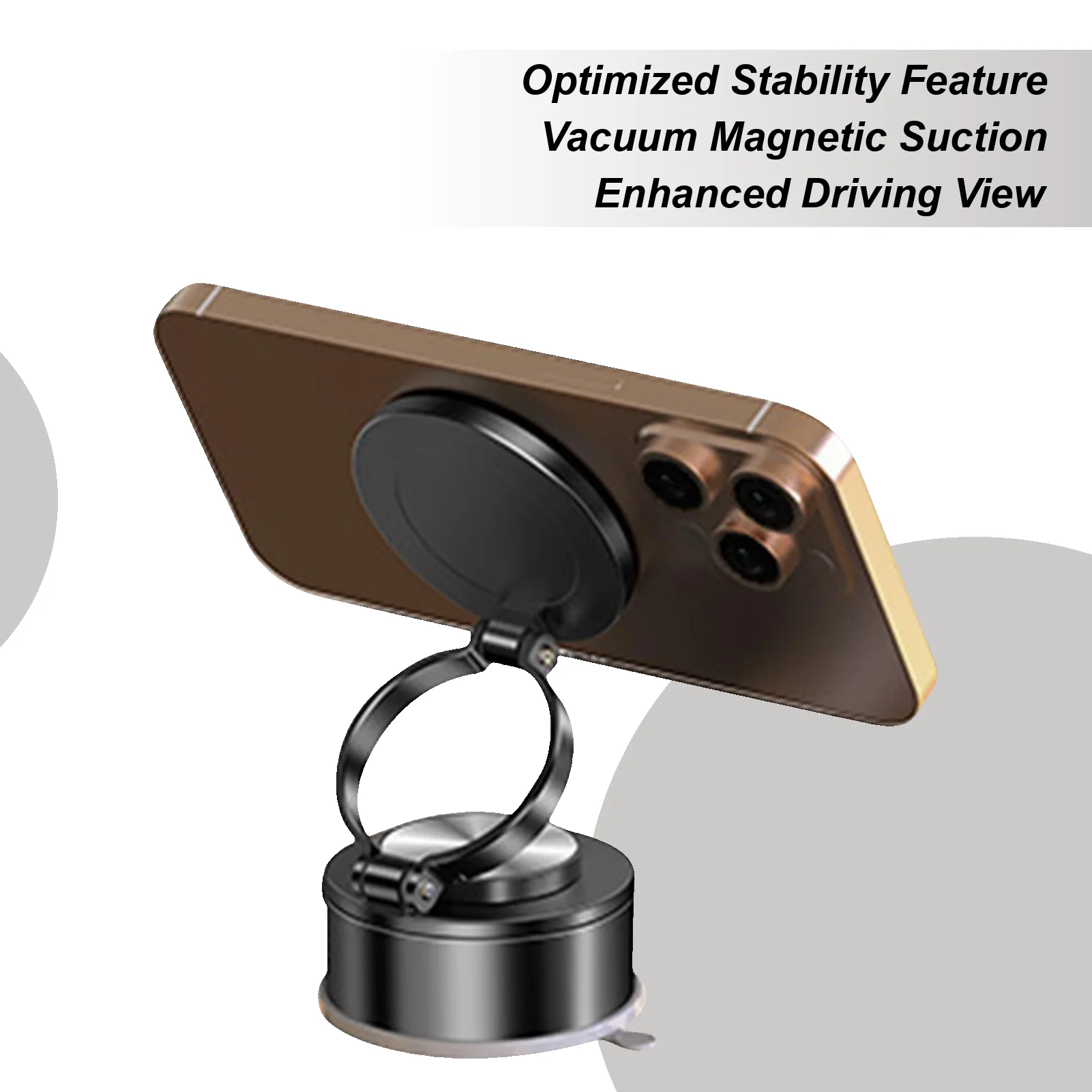 

Vacuum Suction Phone Holder 360 Adjustable Vacuum Magnetic Phone Holder 360 Rotating Foldable Car Mount Vehicle Accessories For