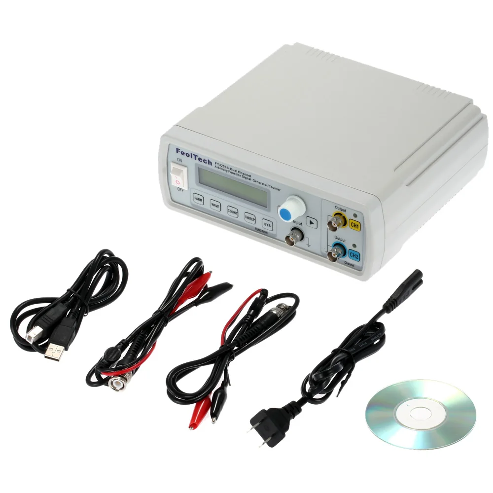 Digitaler DDS-Funktionsgenerator, Zweikanal, 12 Bits, 250 MSa/s, Sinuswelle, 24 MHz, Arbiträrwellenform/Pulsfrequenz-Signalgenerator