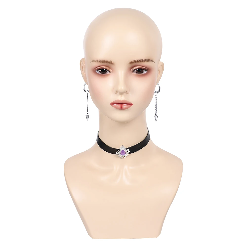 فانتازيا ميرا أقراط المختنق تأثيري مجوهرات الكرتون الشيطان هنتر من Disfraz زي اكسسوارات هالوين كرنفال الدعامة