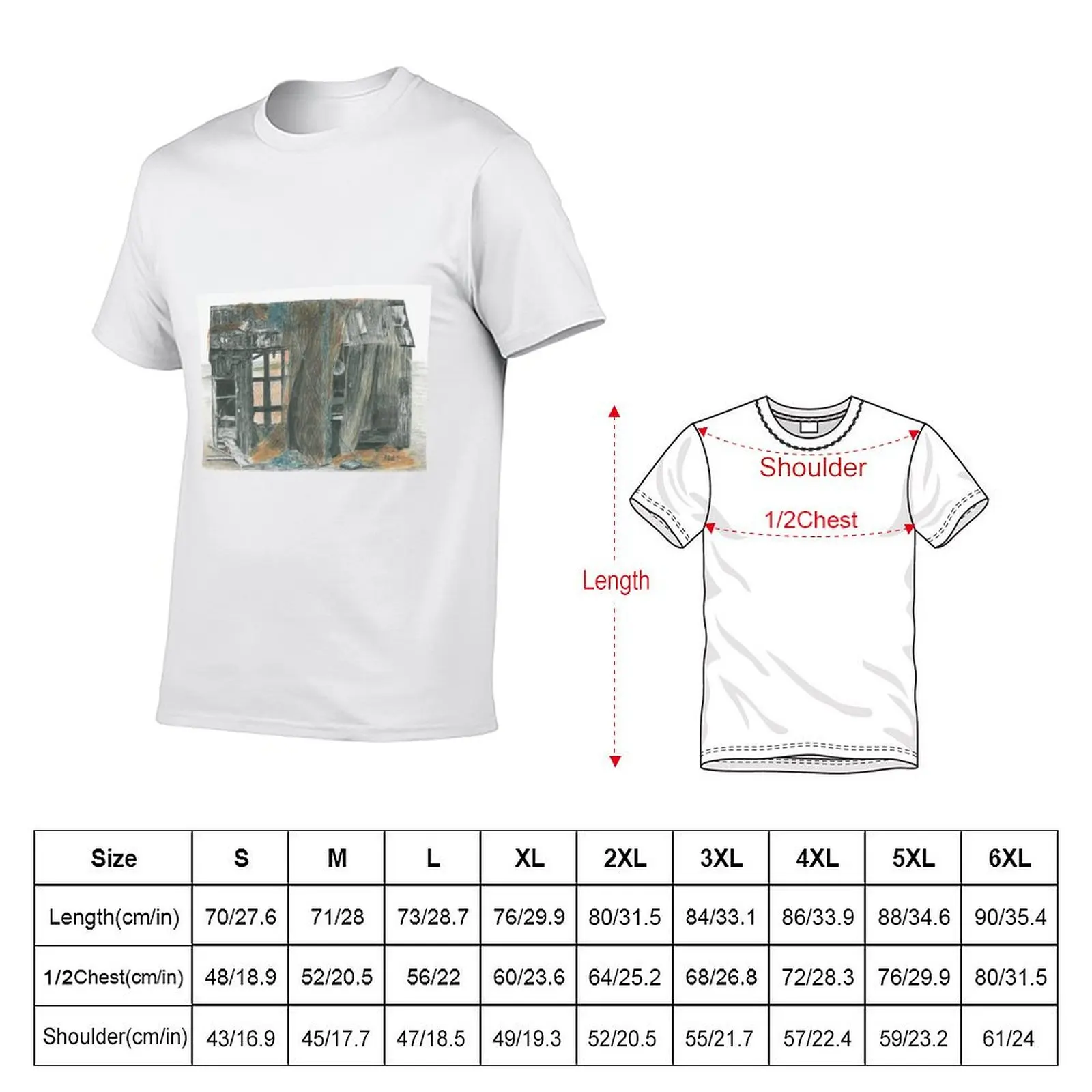 Dungeness Shack T-Shirt All Match Print Short Sleeve Top