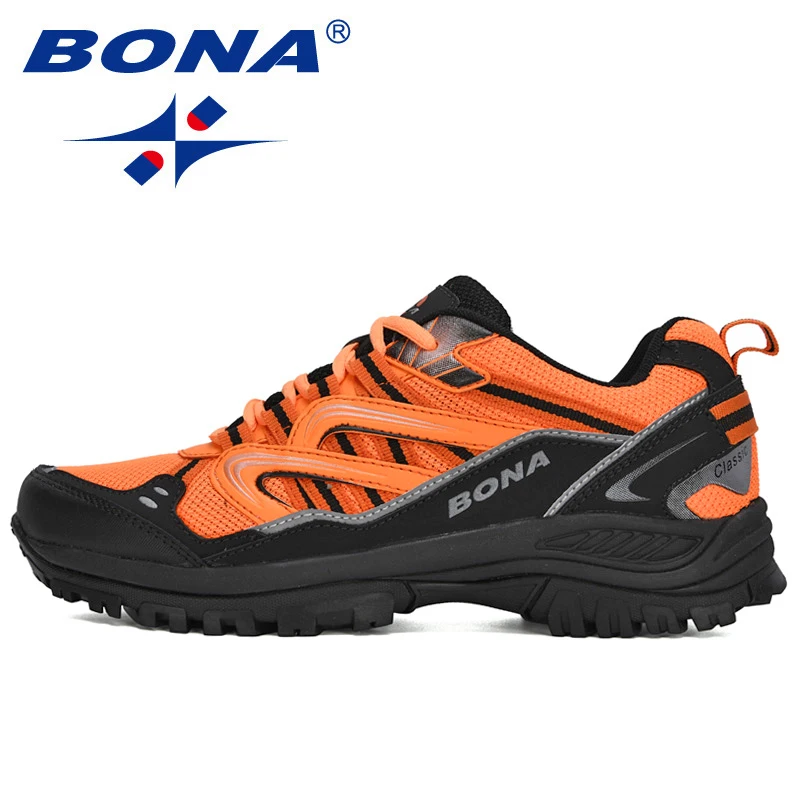 BONA New Designers Popular Sneakers Hiking Shoes Men Outdoor Trekking Shoes Man Tourism Camping Sports Hunting Shoes Trendy