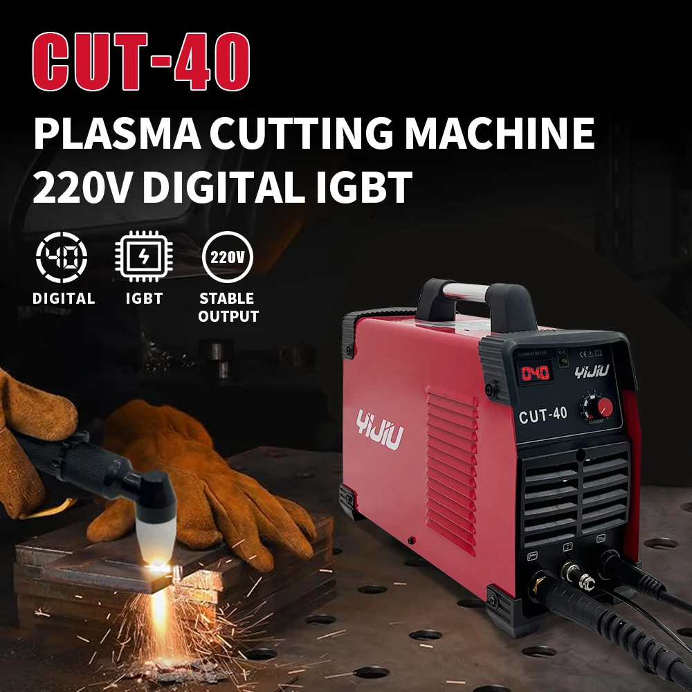 220 فولت 40A المحمولة البلازما القاطع رائجة البيع IGBT آلة قطع البلازما للكربون الصلب الفولاذ المقاوم للصدأ الألومنيوم النحاس