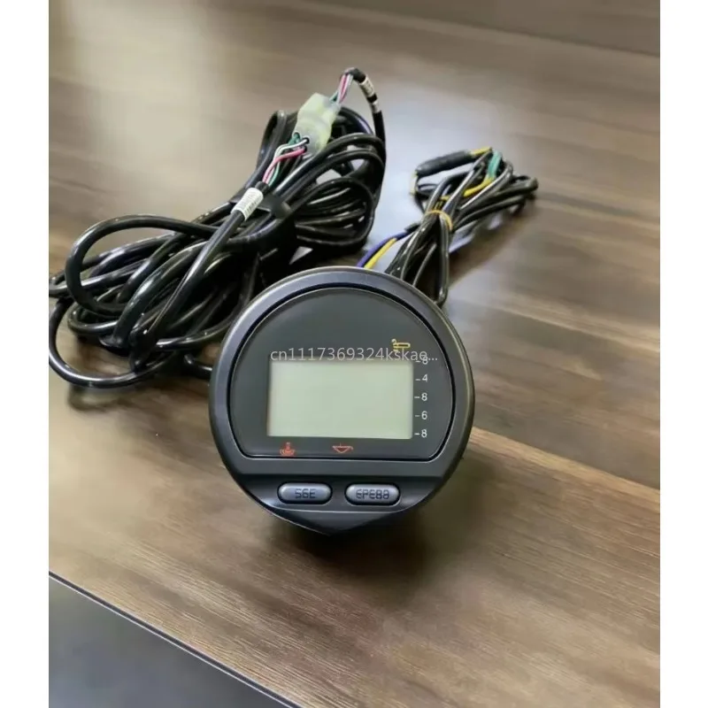 Digital Multifunction Outboard Tachometer Kit Marine Engine RPM Gauge with Strap Wire Harness for Boat Outboard Motor