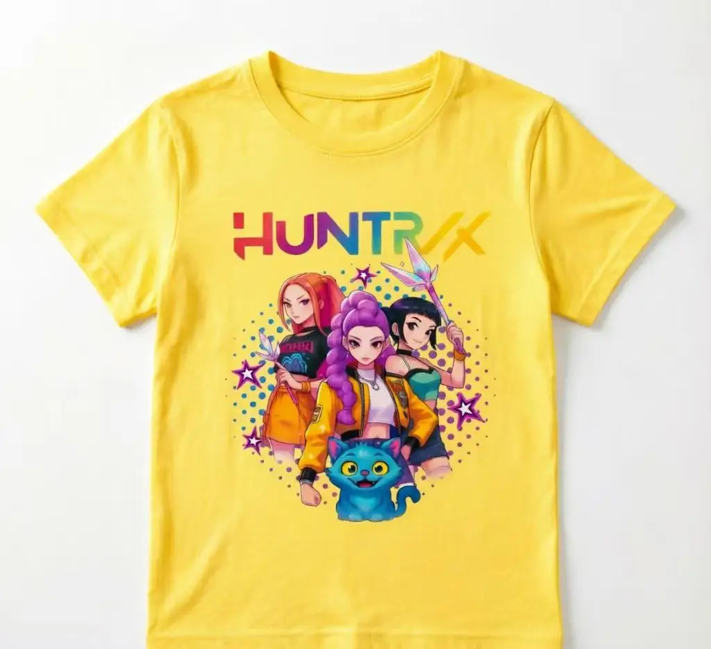 Hunter X Hunter T-Shirt Anime Gon & Killua Print – Taro Lila Kurzarm-Freizeit-Oberteil für Fans – Detail 8