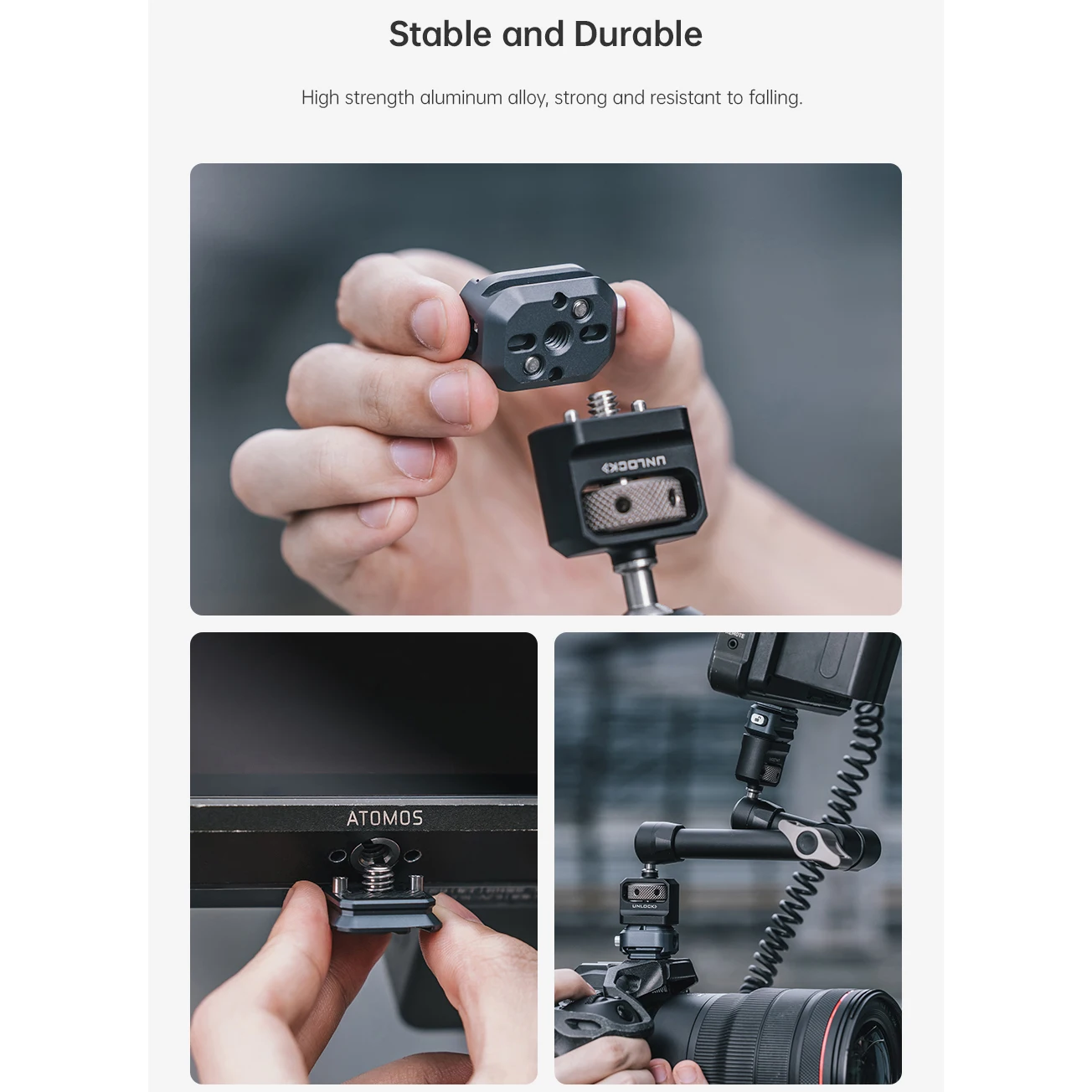 FALCAM F22 Комплект адаптеров для резьбы V2 Система быстрого крепления QR Пластина 1/4" Резьба совместима с NATO для штатива камеры Монитор