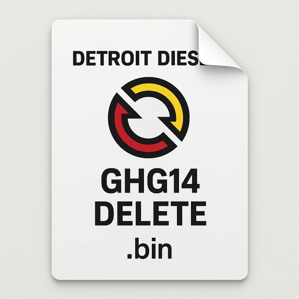 Detroit Diesel Detroit Diesel GHG14 Delete .bin Files for Magic Tuner ACM 21T GHG 14 5.57.0.0_MOD ACM 21T Delete Ever
