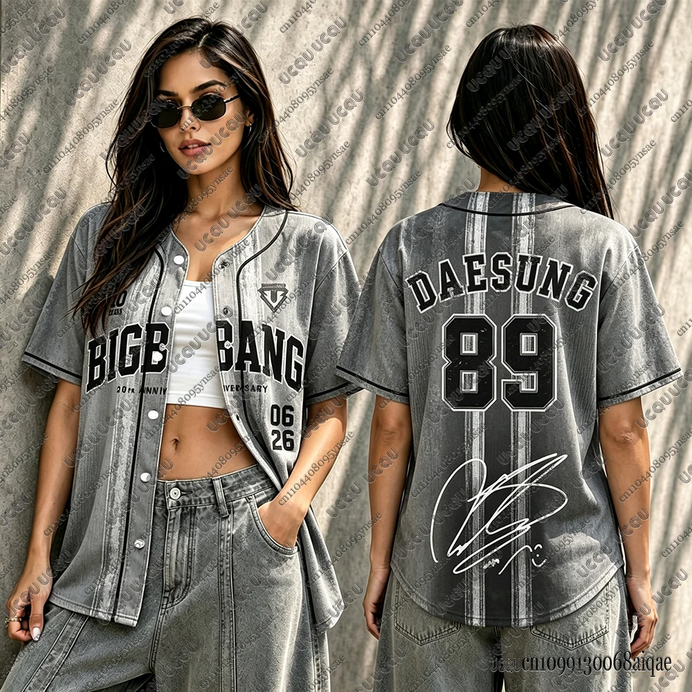 Koreanische Kpop 2026 World Tour Baseball-Trikots für Frauen Big Bang 20. Jubiläum Mesh-Sport-Baseball-Trikots Y2K Konzert-Trikot – Detail 16