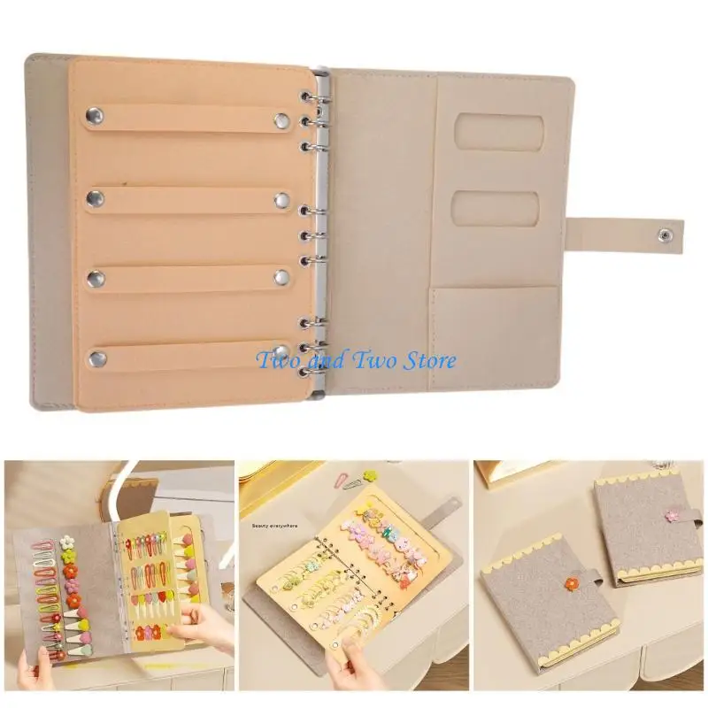 HX6F Large Capacity Hair Bows Album Headband Holder Organizers for Hair Accessories