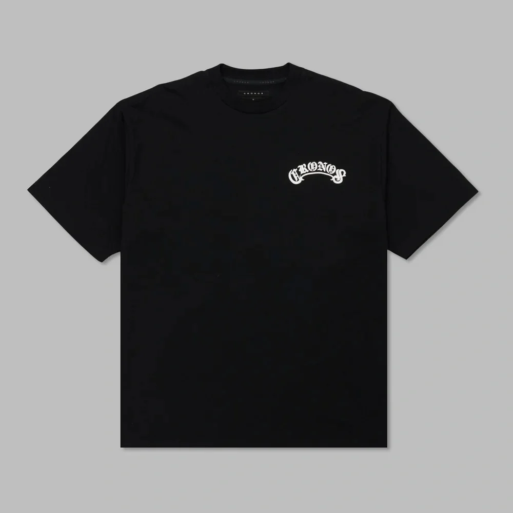 CRONOS 100% Cotton New Summer Mens T Shirt Pinted Mens Oversized Short Sleeve Shirts Casual Cotton Mens Streetwear Top TEE