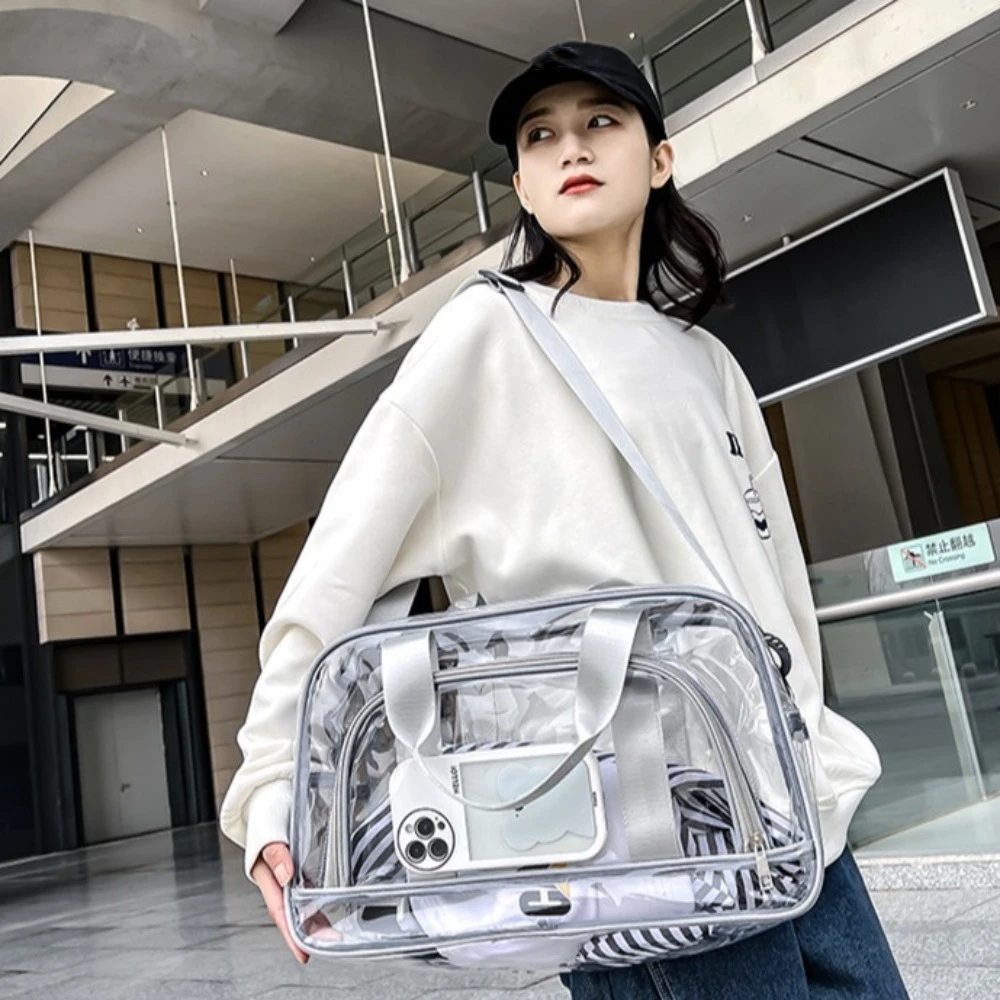 

Прозрачная пляжная сумка для фестиваля с разбрызгами воды, складная дорожная спортивная сумка большой вместимости, портативная водонепроницаемая