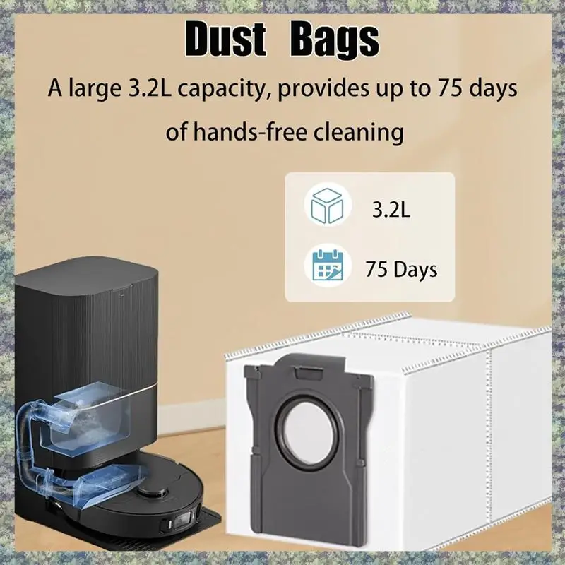 WON For Dreame X40 Ultra / X40 Pro / S30 Pro Ultra Vacuum Cleaner Main Side Brush HEPA Filters Dust Bags Mop Pads Parts Kit