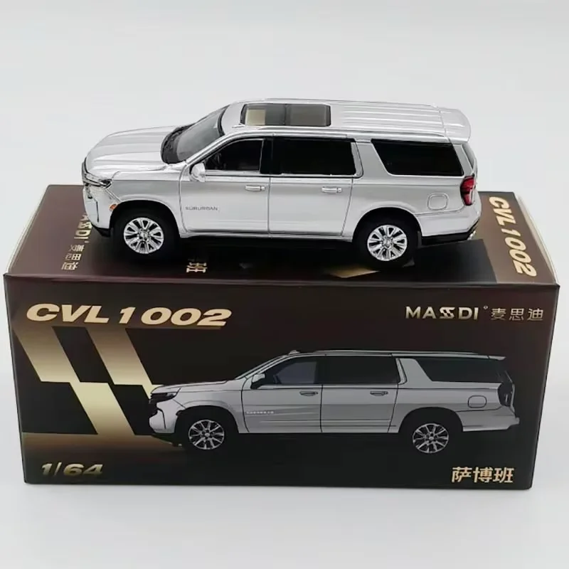 MASSDI 1/64 scale  Suburban alloy SUV car model Adult boy toys Collectibles Souvenirs Gifts Static finished ornaments