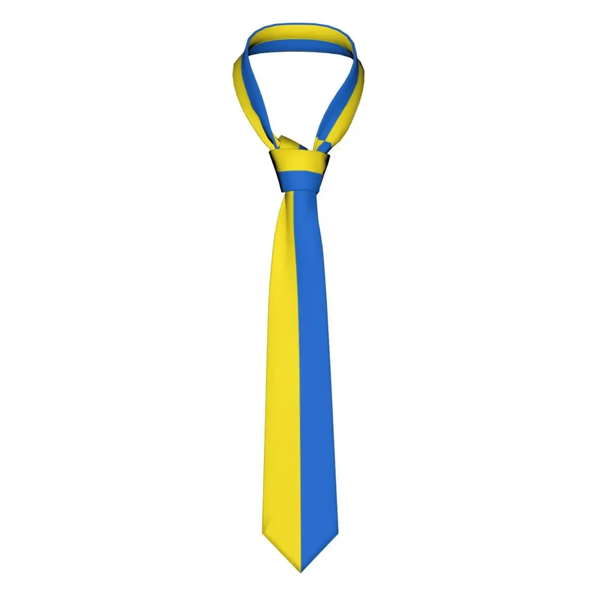 Ukraine Flag Necktie Unisex Polyester 8 cm Flag of Ukrainian Neck Ties for Mens Fashion Wide Daily Wear Gravatas Party