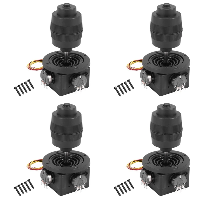 

4X 4-Axis Joystick Potentiometer Button Controller For JH-D400X-R4 10K 4D Sealed Rocker Potentiometer