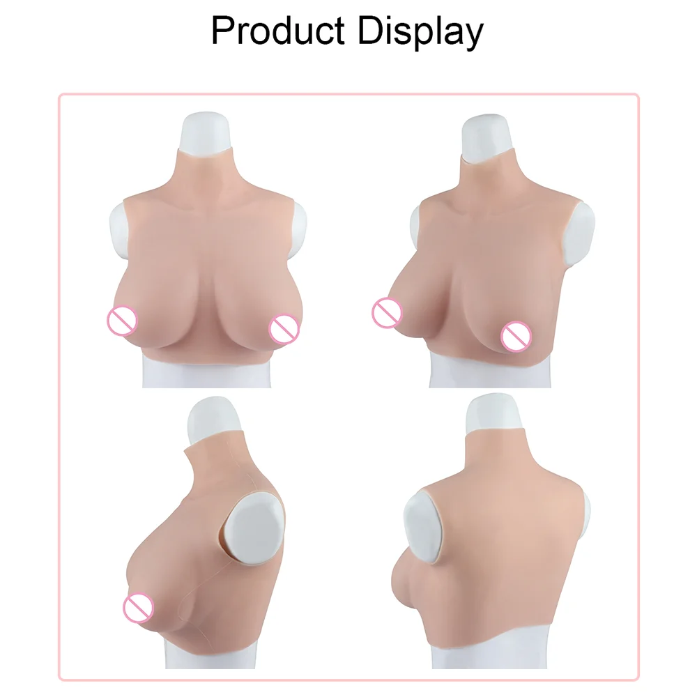 Fake Boobs Silicone Breast Forms Chest Expansion False Tits Natural Sagging for Crossdresser Transgender Drag Sissy Cosplay