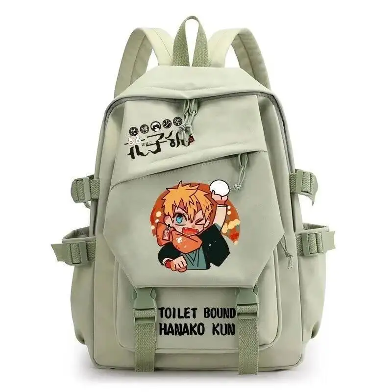 

Anime Game Black White Blue Pink Green Jibaku Shounen Toilet-Bound Hanako-Kun Teens School Bags Backpacks