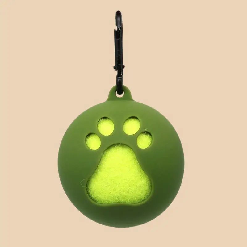 Dog Ball Holder For Silicone Tennis Ball Bag Portable Dog Toys Lightweight Dog Training Tools For Puppy Outdoor supplies