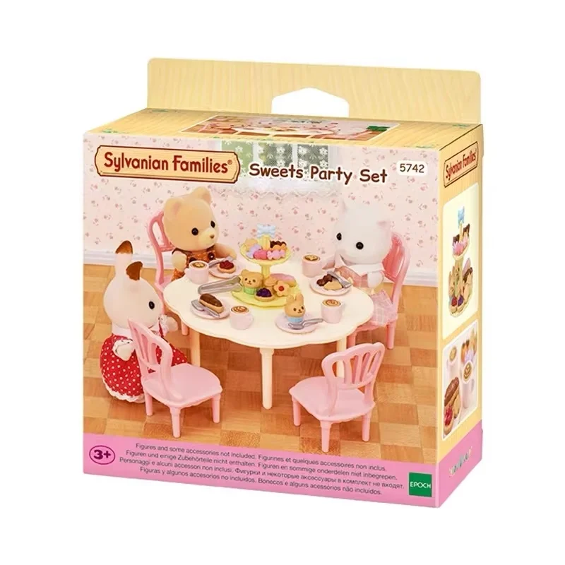 Genuino Sylvanian Families Fai finta di giocare a Fragola Toy House Modello Seal Famiglia Action Figure Giraffa Kawaii Doll Giocattolo per bambini