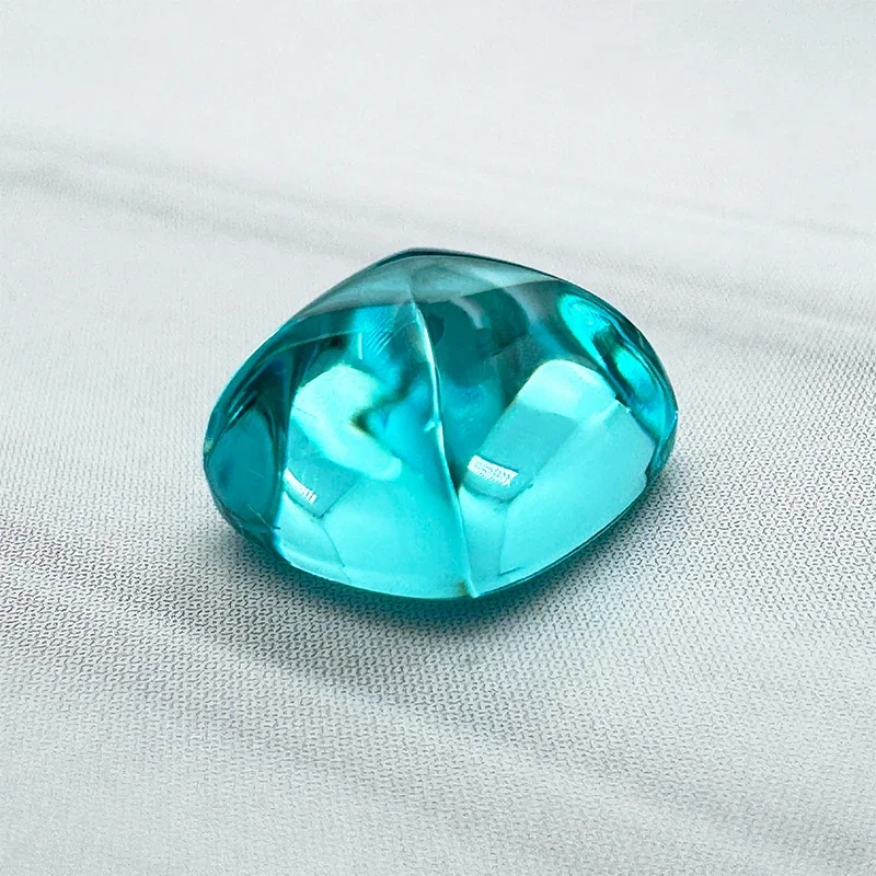

Lab Grown Paraiba Sugar Tower Extremely Shiny Quality DIY Charms Ring Necklace Earrings Main Materials Selectable Certificate