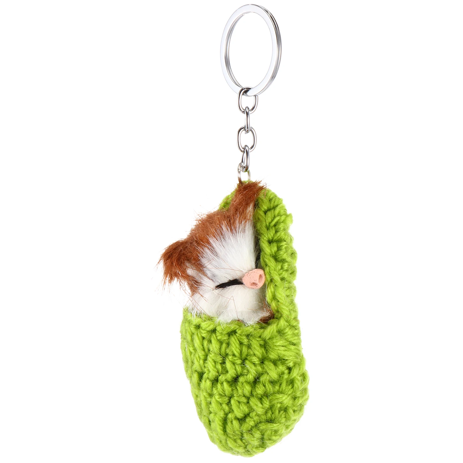 

Sleeping Mouse Keychain Fashion Hanging Pendant Alloy Holder Elegant Animal Christmas Plushies Bag Charm Cute Decor
