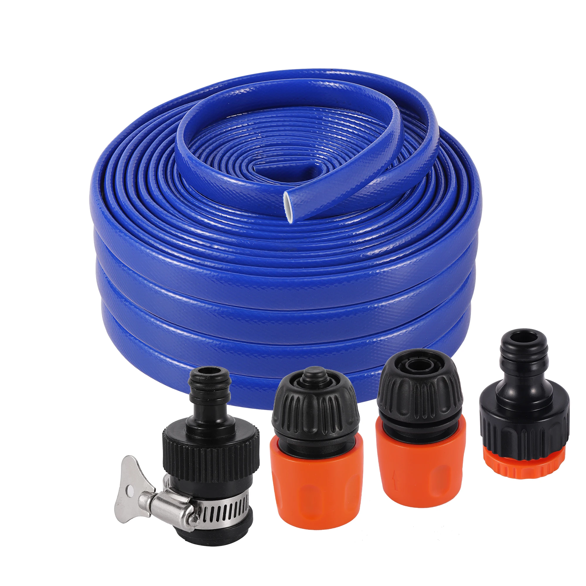 12x16mm Water Hose Soft PVC Pipe Garden Agriculture Irrigation Car Washing Water Pipe With Quick Connector Antifreeze Tubing