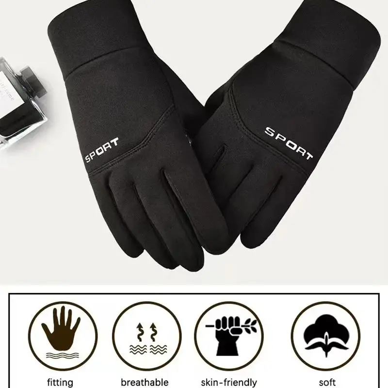 Winter Outdoor Sports Running Glove Warm Touch Screen Gym Fitness Full Finger Gloves For Men Women Knitted Magic Gloves