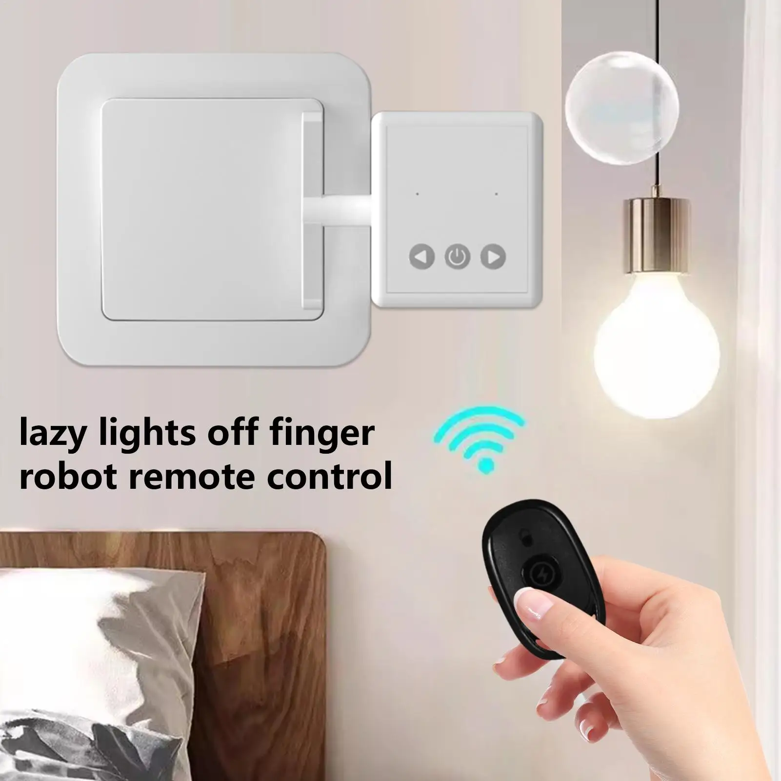 핑거봇 라이트 버튼 푸셔 배선 없음 기숙사 조명용 자동 프레스 제어 장치 홈 차고 가전제품 거실