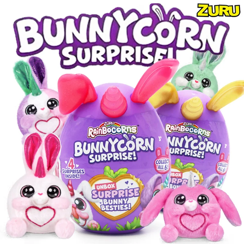 

Подлинная Zuru Unbox Bunnycorn-сюрприз Besties Planet четвертого поколения, яйцо единорога, слепая коробка, милая плюшевая кукла, детская игрушка в подарок