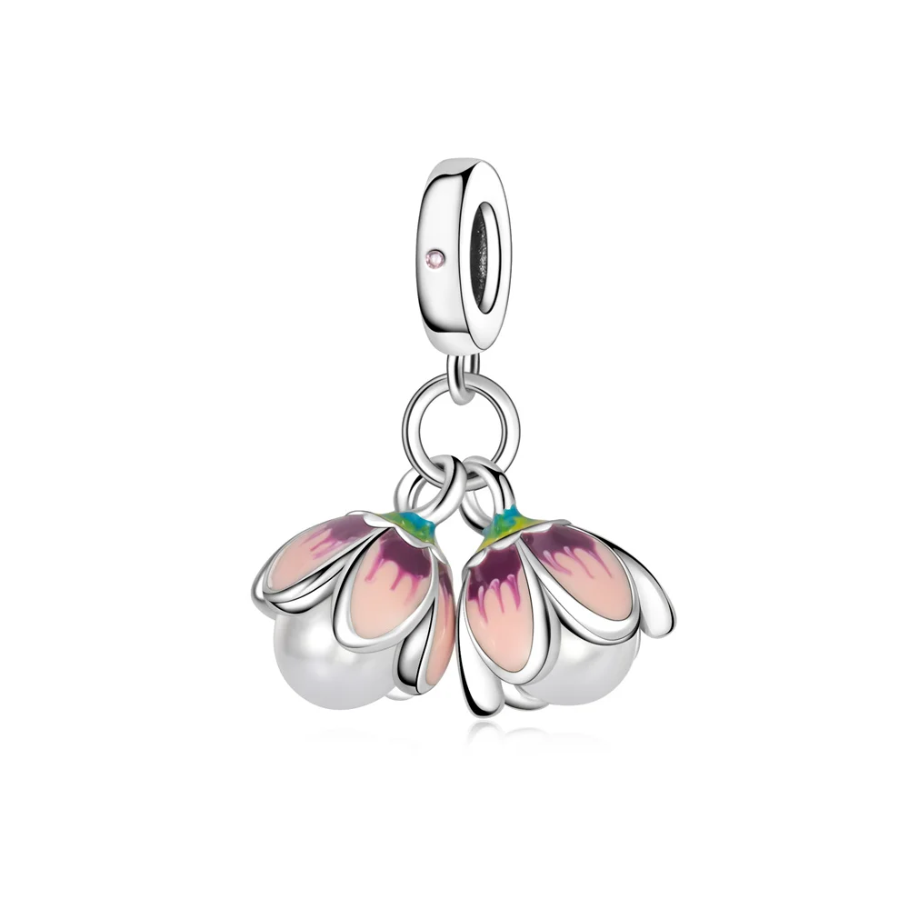 

Pan Charms Original Lily of the Valley Dangle Charm Bracelet Pendant Jewelry