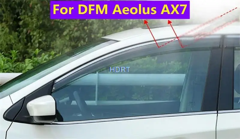 

Side Window Deflectors For DFM DongFeng Aeolus AX7 2015-2021 Car Styling Door Visor Weathershields Sun Rain Guards Accessories