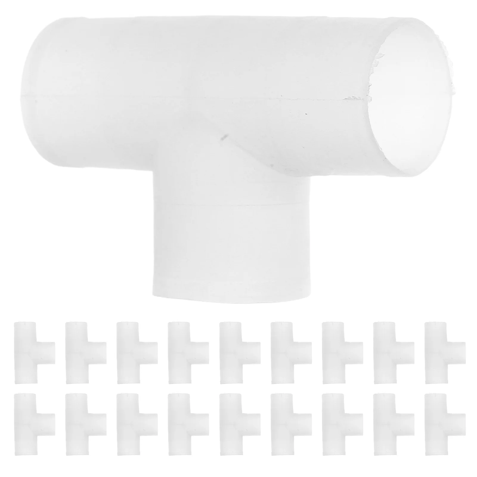 

20 Pcs Plumbing Fittings Drip Irrigation Water Line Connector Elbow Pipe Adapter Splitter Tee Hose Reducer Plastic Farming