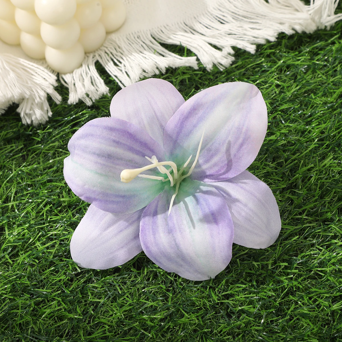 AWAYTR New Bohemia Flowers Small Hair Clips Hawaii Bridal Flowers Hair Clips Hairpins Barrette For Wedding Hair Accessories