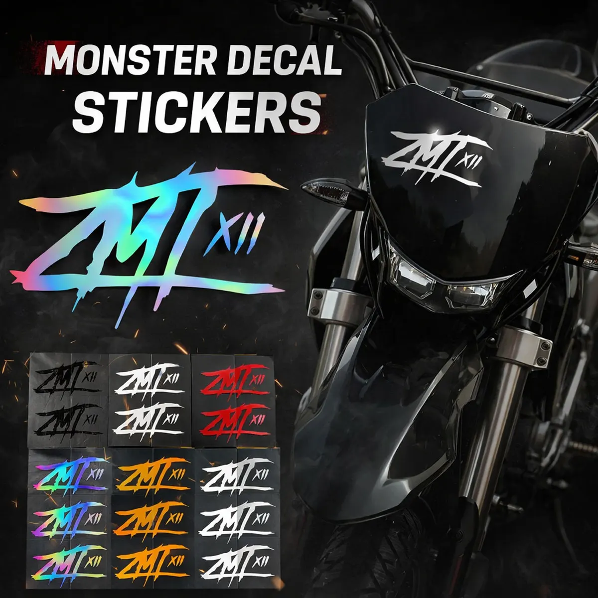 

Виниловая наклейка на мотоцикл в стиле ZMT, водонепроницаемая универсальная наклейка для декора мотоцикла